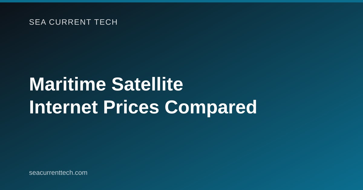 Maritime Satellite Internet Prices Compared